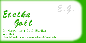 etelka goll business card